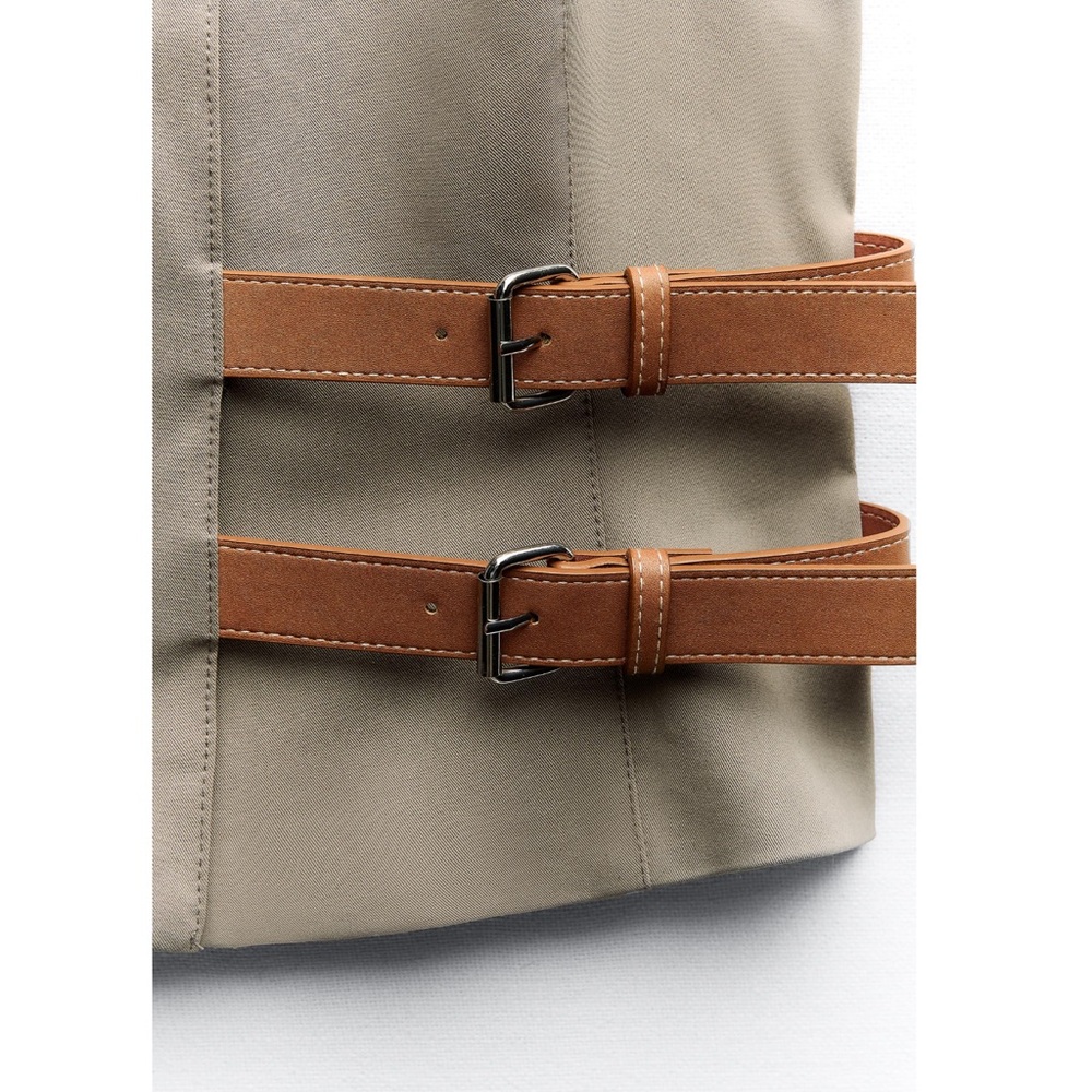 Zara BELTED HALTER VEST - Picture 8 of 8